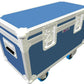 Vinyl LP Trunk - Royal Blue, Label Holder to Lid