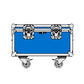 Vinyl LP Trunk - Royal Blue, Label Holder to Lid