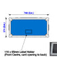 Vinyl LP Trunk - Royal Blue, Label Holder to Lid