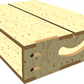 2u, 375mm Body, Hinged Top Panel, Adjustable r/s