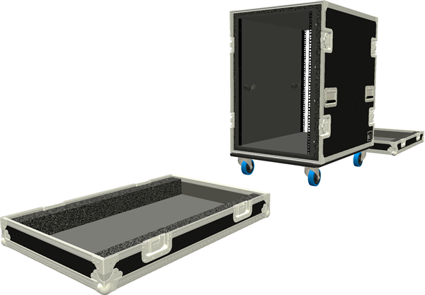 17 Unit Rack 17 Unit Foam Suspended Rack - 800mm Rack Pitch – 5 Star Cases