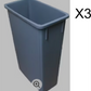 Recycling Station Flight Case (3x 87 Litre Bins)