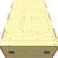 Open view of rack sleeve with a white background