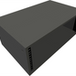 Black rack sleeve with a cutout on a white background
