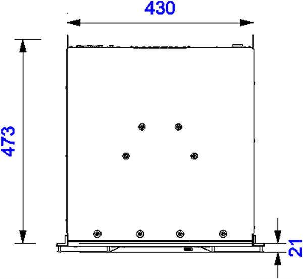 4 Unit Rack Example Nexo NXAMP4X4MK2 - 4 Unit Rack - 474mm Rack Pitch – 5 Star Cases
