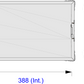 Diagram of a rectangular case with dimensions labeled