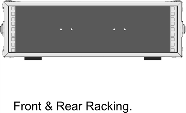 3 Unit Rack - 513mm Rack Pitch – 5 Star Cases