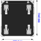 5 Drawer Custom Drawered Rack - 598mm x 678mm x 1202mm External
