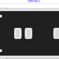 Underside of black rectangular case with silver latches and dimensions labeled on a white background