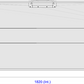Technical drawing of a rectangular panel with dimensions labeled