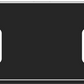Metallic rectangular case with rounded edges on a white background