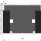 Technical drawing of a rectangular frame with dimensions labeled