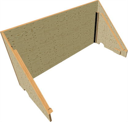 TV Hide with Hinged Sides For 43" Screen