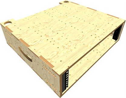 3 Unit Qpack Rack Sleeve, 456mm Rack Pitch, Adjustable Rackstrip