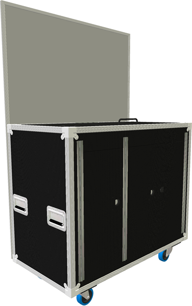 Recycling Station Flight Case (3x 87 Litre Bins)