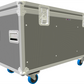 Arena 1200 4ft Road Trunk - Mid Grey, Empty, 2x Locking Castors