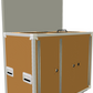 Recycling Station Flight Case (3x 87 Litre Bins)