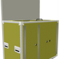 Recycling Station Flight Case (3x 87 Litre Bins)