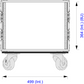 8 Unit Rack - 492mm Rack Pitch