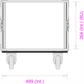 8 Unit Rack, 550mm Body - 511mm Rack Pitch