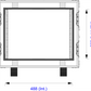 8 Unit Shock Mounted Rack - 550mm Rack Pitch