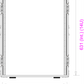 14 Unit Rack, 550mm Body - 511mm Rack Pitch
