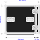 10 Unit Rack Box - 513mm Rack Pitch - Front Access Only
