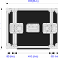 8 Unit Rack - 450mm Rack Pitch