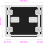 12 Unit Rack, 550mm Body - 511mm Rack Pitch