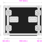 11 Unit Rack, 550mm Body - 511mm Rack Pitch