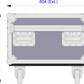 Cameo Light Zenit W600 In SIP Insert, 04 Way Case With Acc's Comp - Light Grey HPL, LD6, Stacking