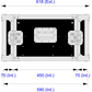 Sennheiser EW 500 G3 04 Way Kit - 3 Unit Rack - 411mm Rack Pitch - Astroboard