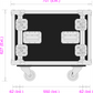10 Unit Rack, 550mm Body - 511mm Rack Pitch