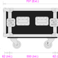 7 Unit Rack, 550mm Body - 511mm Rack Pitch