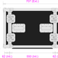 10 Unit Rack, 550mm Body - 511mm Rack Pitch
