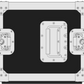 4 Unit Foam Suspended Rack, 360mm Rack Depth
