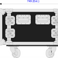 8 Unit Rack - 492mm Rack Pitch