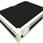 Black tool case with white frame on a white background