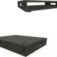 Black case sleeve with brackets on a white background