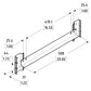 508mm Long Rack Shelf Support for R0883 Rack Rails