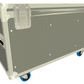Arena 1200 4ft Road Trunk - Mid Grey, Empty, 2x Locking Castors
