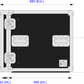 10 Unit Rack Box - 513mm Rack Pitch - Front Access Only
