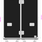 Wardrobe Case - Double Hanging, Without Drawers