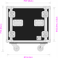 12 Unit Rack, 550mm Body - 511mm Rack Pitch