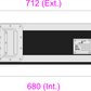 3 Unit Rack, 550mm Body - 511mm Rack Pitch
