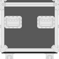48hr Despatch Eurotrucker Road Trunk - Hexaboard, Black Hardware, Stacking