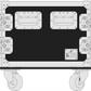 8 Unit Rack - 492mm Rack Pitch