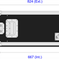 6 Unit Rack - 513mm Rack Pitch