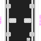22 Unit Rack, 550mm Body - 511mm Rack Pitch