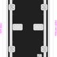 23 Unit Rack, 550mm Body - 511mm Rack Pitch